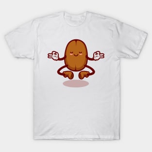 Coffee bean cartoon character T-Shirt